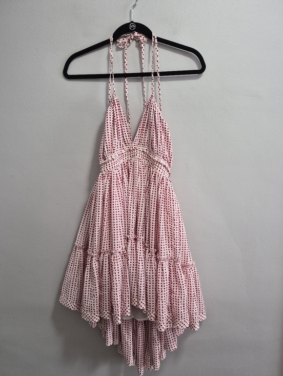 Reset By Jane Dresses & Skirts - Reset by Jane Polka Dot Miranda Babydoll Double Strap Halter Mini Dress Medium